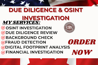 do due diligence report, osint, risk management, investigation