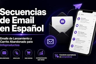 write email sequences for spanish digital product launches