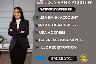 open USA business bank account for llc, non residents and startups