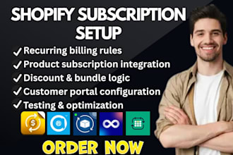 setup shopify subscription appstle seal subi kaching loop bold casa skio eca juo