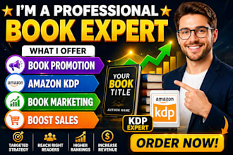 do ebook and book promotion and marketing using amazon kdp marketing