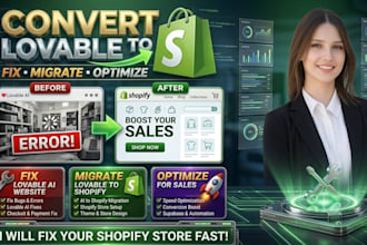 convert or migrate lovable to shopify and sync your design