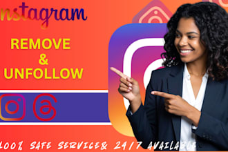 remove fake followers, unfollow, delete post on instagram