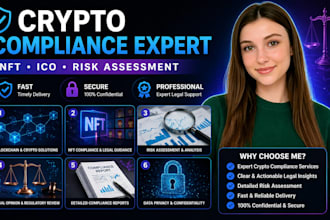 provide crypto compliance, nft compliance, ico compliance and risk assessment