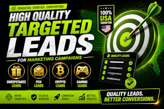 provide sweeps takes leads, pch leads, crypto leads and gambler leads
