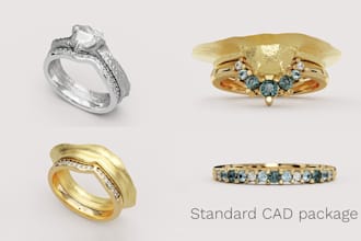 create a bespoke shaped wedding ring