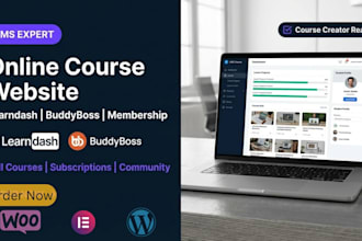 build wordpress lms membership website for online courses