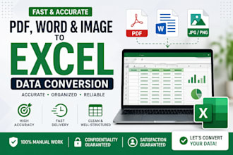 convert PDF, word, or images into excel or google sheets