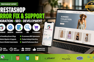 fix prestashop error support migration ecommerce seo web development listing