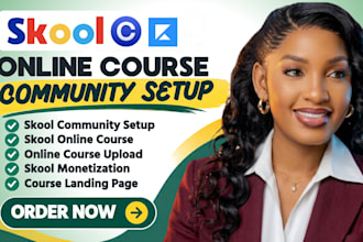 setup skool online community setup skool online course skool community manager