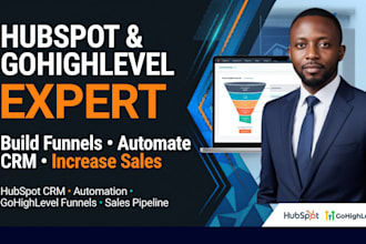 setup hubspot crm, hubspot automation, gohighlevel sales funnel, sales pipeline
