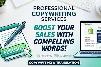 write persuasive product descriptions and website content