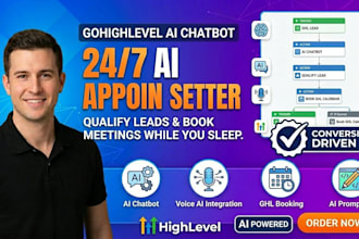 build gohighlevel ai chatbot, ghl voice ai, and automated ai appointment setter