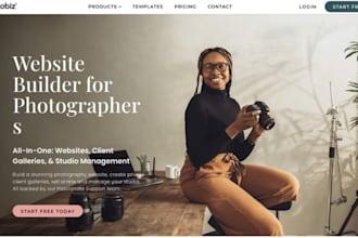 design wix photography website photographer portfolio website with galleries