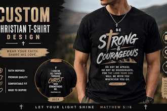 design trendy christian t shirt design and faith scripture apparel and graphic