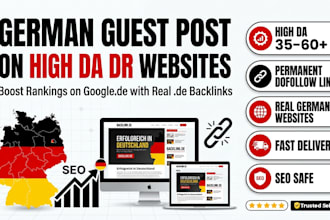 do german guest post on high da and DR websites