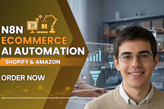 build n8n ecommerce automation, n8n workflow automation for shopify and amazon
