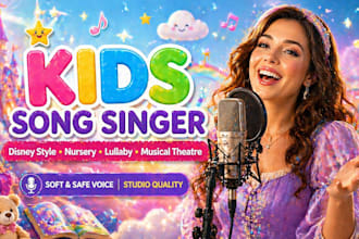 sing disney song, musical theatre, nusery, kid song, spanish kid song, lullaby