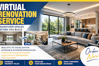 do virtual staging, virtual furniture, and virtual renovation