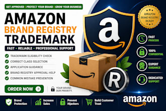 help you with trademark registration and amazon brand registry fast