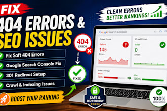 fix soft 404 errors and crawl issues in google search console