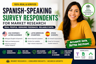 provide spanish speaking survey respondents for market research