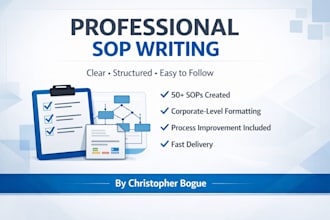 write professional sops to improve training for your business