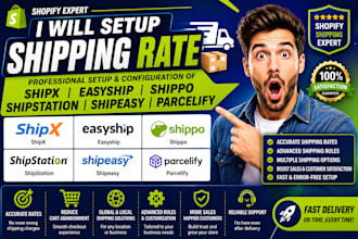 setup shopify shipping rate shipx easyship shippo shipstation shipeasy parcelify