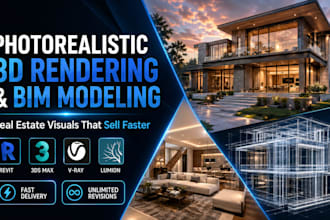 architectural bim modeling photorealistic 3d rendering for real estate marketing
