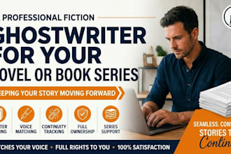 ghostwrite fiction chapters for your novel or book series