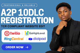 a2p 10dlc registration website tcr compliant