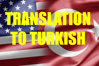 translate english to turkish and im able to transcribe too