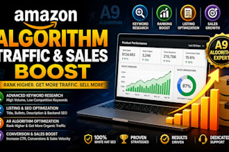 boost amazon sales ranking a9 algorithm and organic traffic