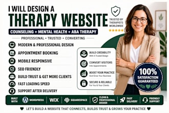 design highly converting therapy website for counseling and mental health