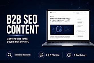 write SEO blog posts that rank on google for b2b brands