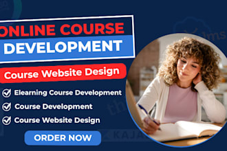 do online course content development, elearning course creation and design