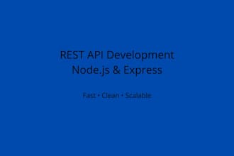 build a rest API with nodejs and express