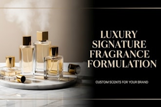 create luxury signature fragrance formulations for your brand