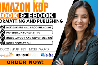 do amazon kdp book and ebook formatting layout design for kindle kdp formatting