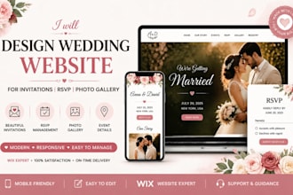 design weeding website for invitations  rsvp photo gallery