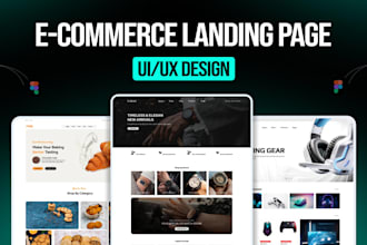 design a high converting ecommerce landing page UI UX in figma