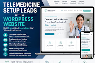 generate telemedicine setup leads with a wordpress website