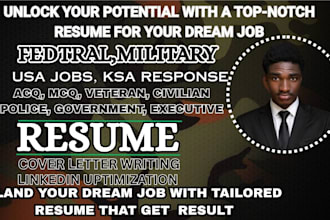 deliver tailored federal, executive, and military veteran resumes with full job