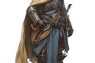 fantasy dnd character art and dnd character