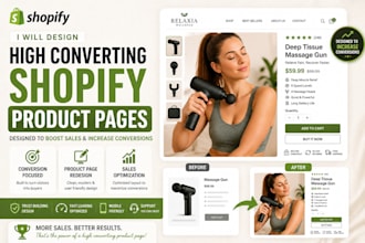 design high converting shopify product pages