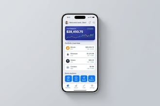 create UI UX for crypto apps