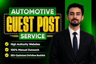 publish automotive guest post on high authority websites for SEO backlinks