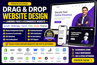 design ucraft strikingly carrd tilda duda framer ai website landing page design