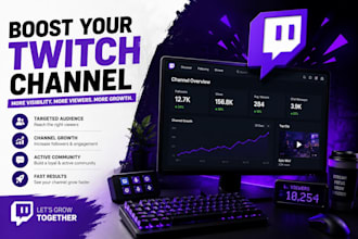 grow your twitch channel with real viewers and organic engagement