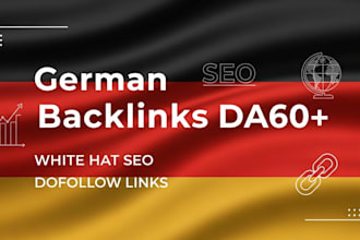 build high german dofollow backlinks with manual SEO link building da60